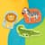 Детский пазл Дикие животные DoDo 300153, 2-3-4 элемента