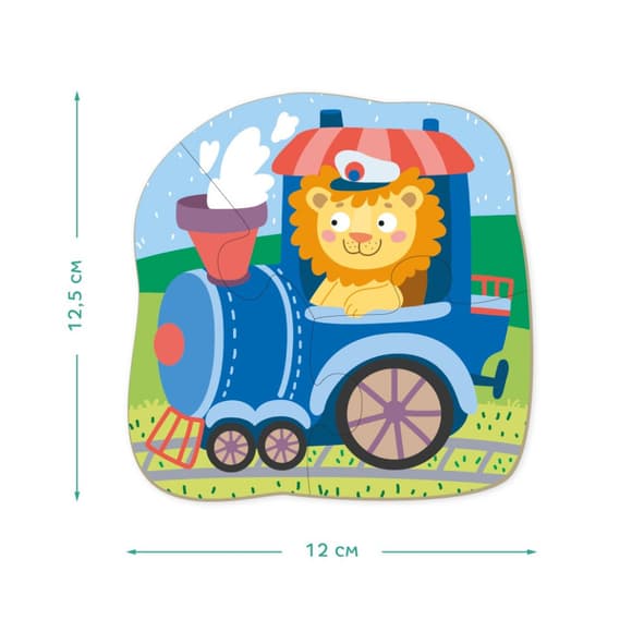 Детский пазл Транспорт DoDo 300154, 2-3-4 элемента