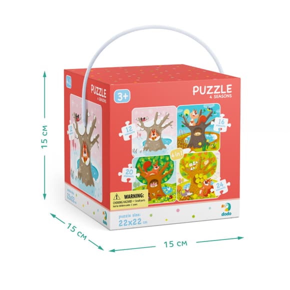Дитячий набір пазлів "Пори року" DoDo 300125, 4 в 1